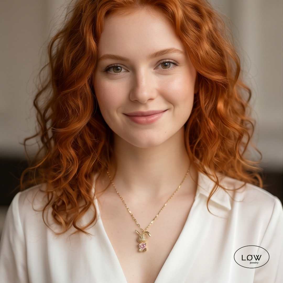 Bunny Necklace – 18K Gold fra LØW Jewelry kanin halssmykke