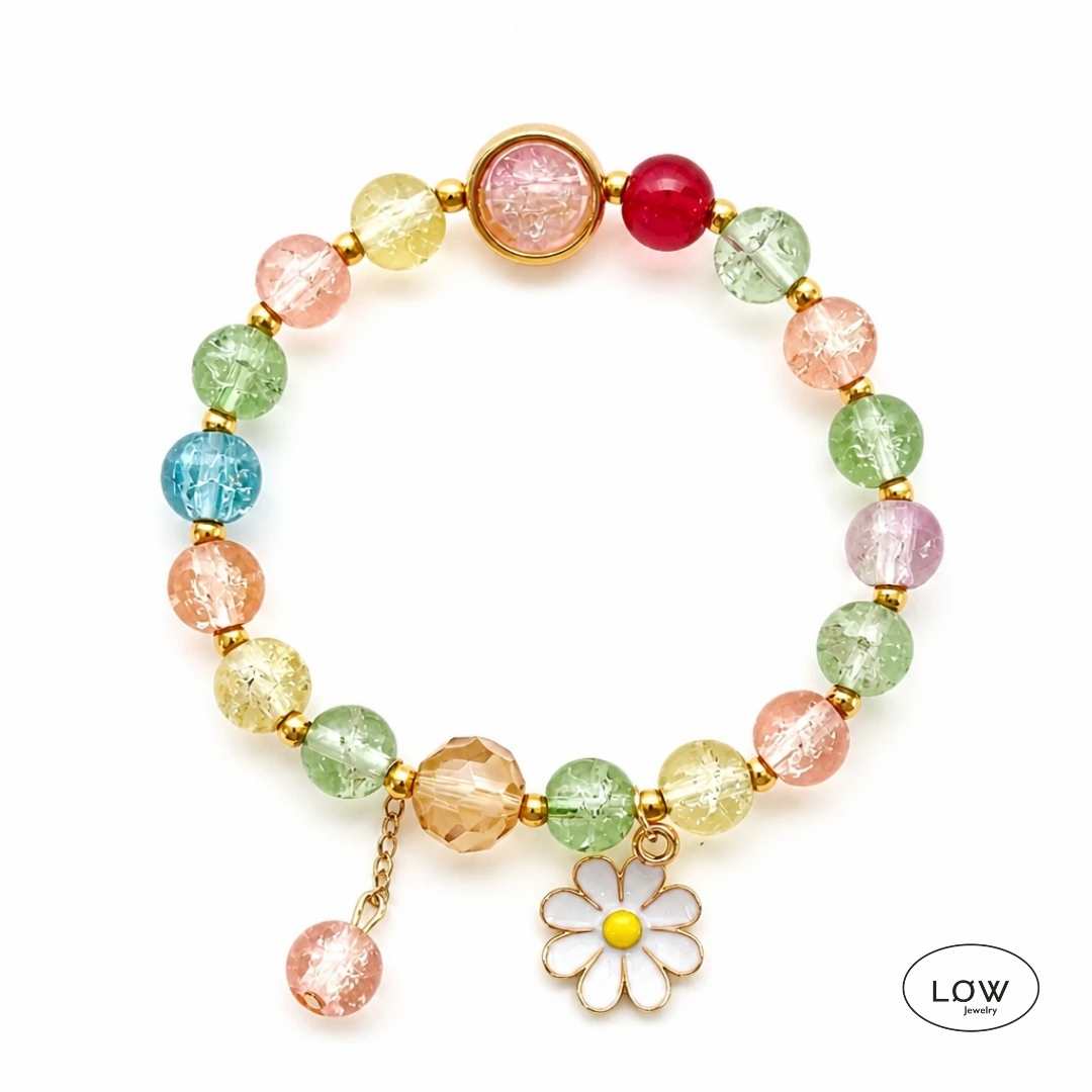 Daisy Bloom Crystal Bracelet fra LĂW Jewelry armbĂ„nd