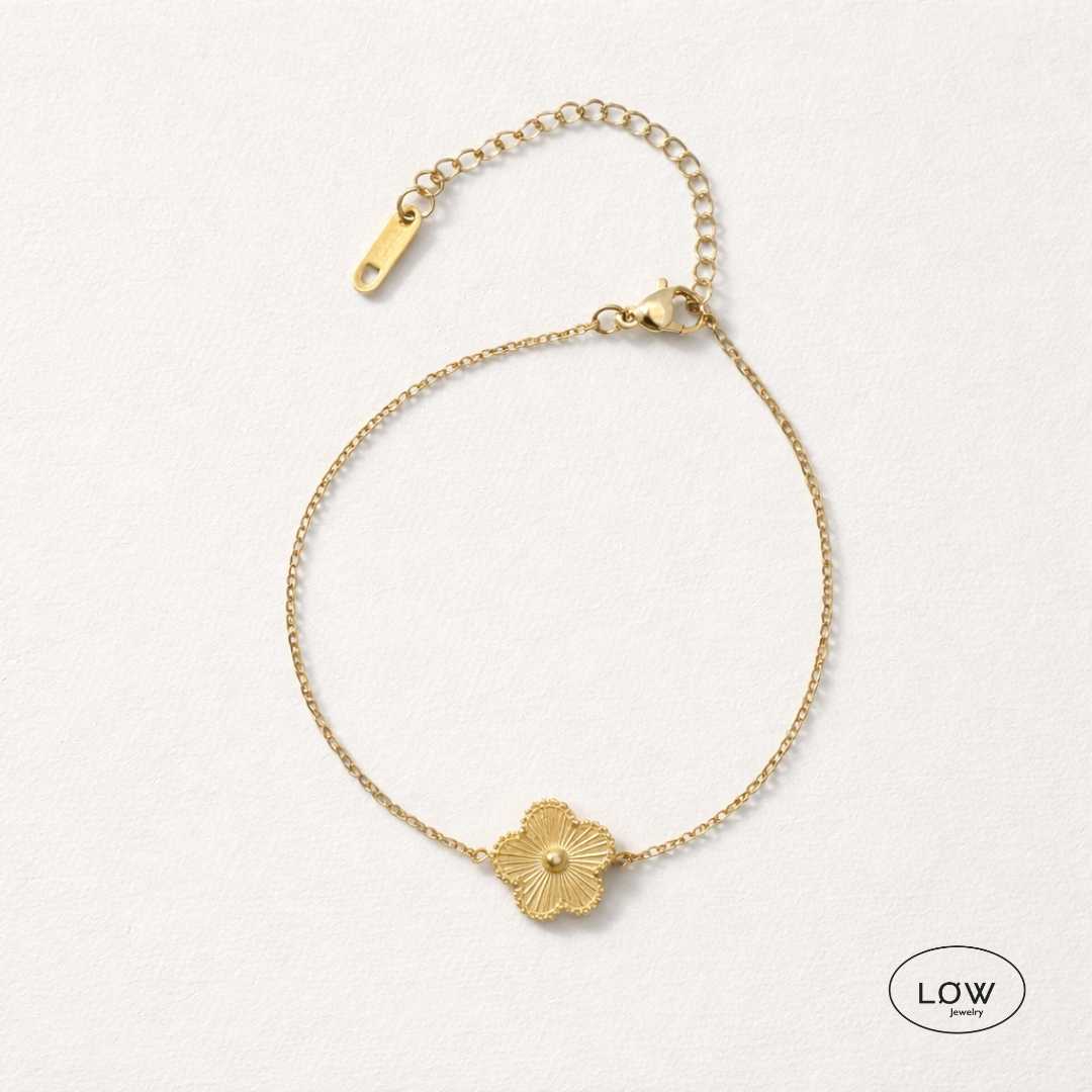 ArmbĂ„nd Golden Clover Chain Bracelet LĂW Jewelry