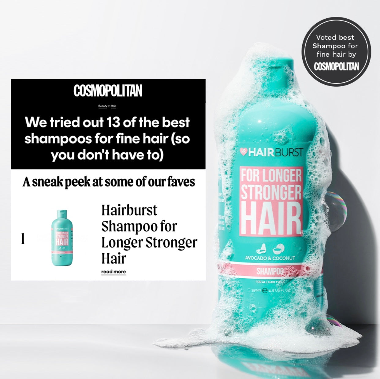 Hairburst Shampoo and Conditioner for Longer Stronger Hair