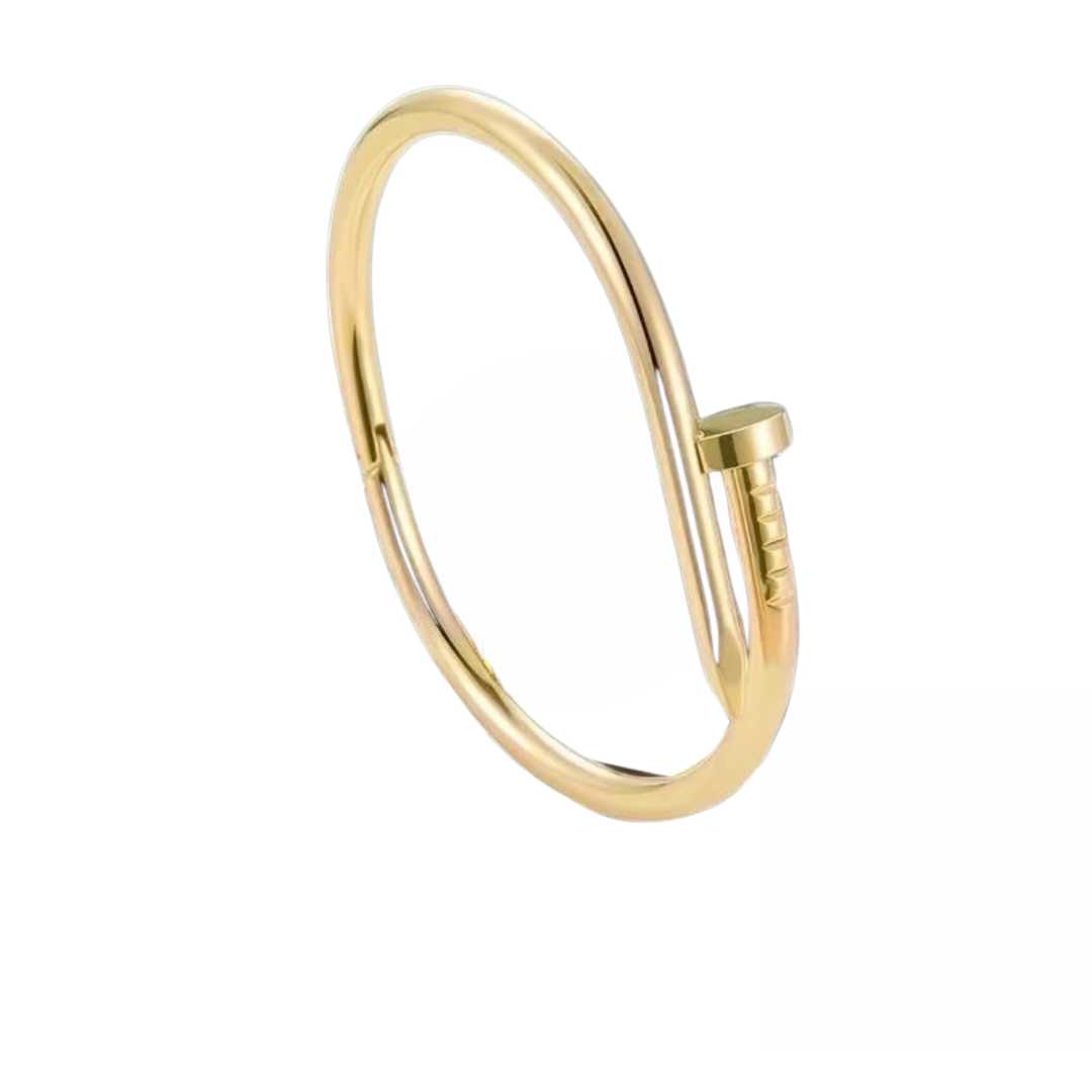 Armbånd Nagle, titanium stål, nikkelfritt, forgyldt fra LØW