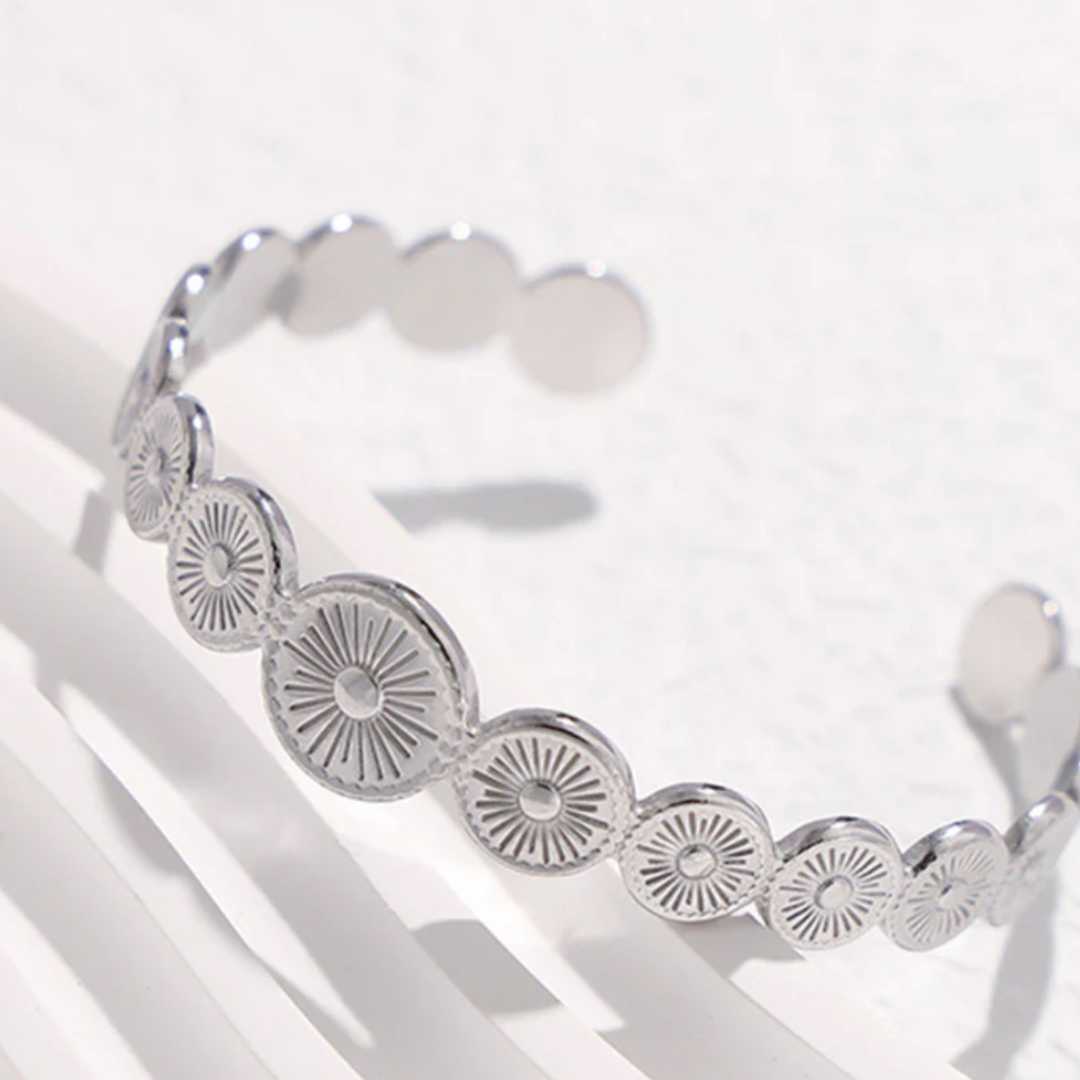 Armbånd Sol, titanium stål, nikkelfritt, forgyldt fra LØW