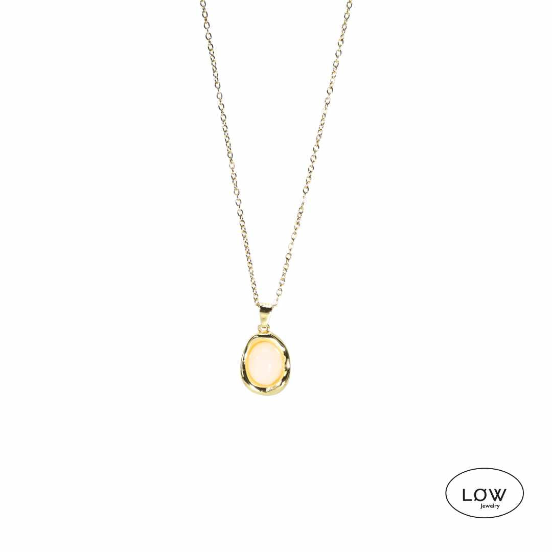 Bean Pendant Necklace – 18K Gold