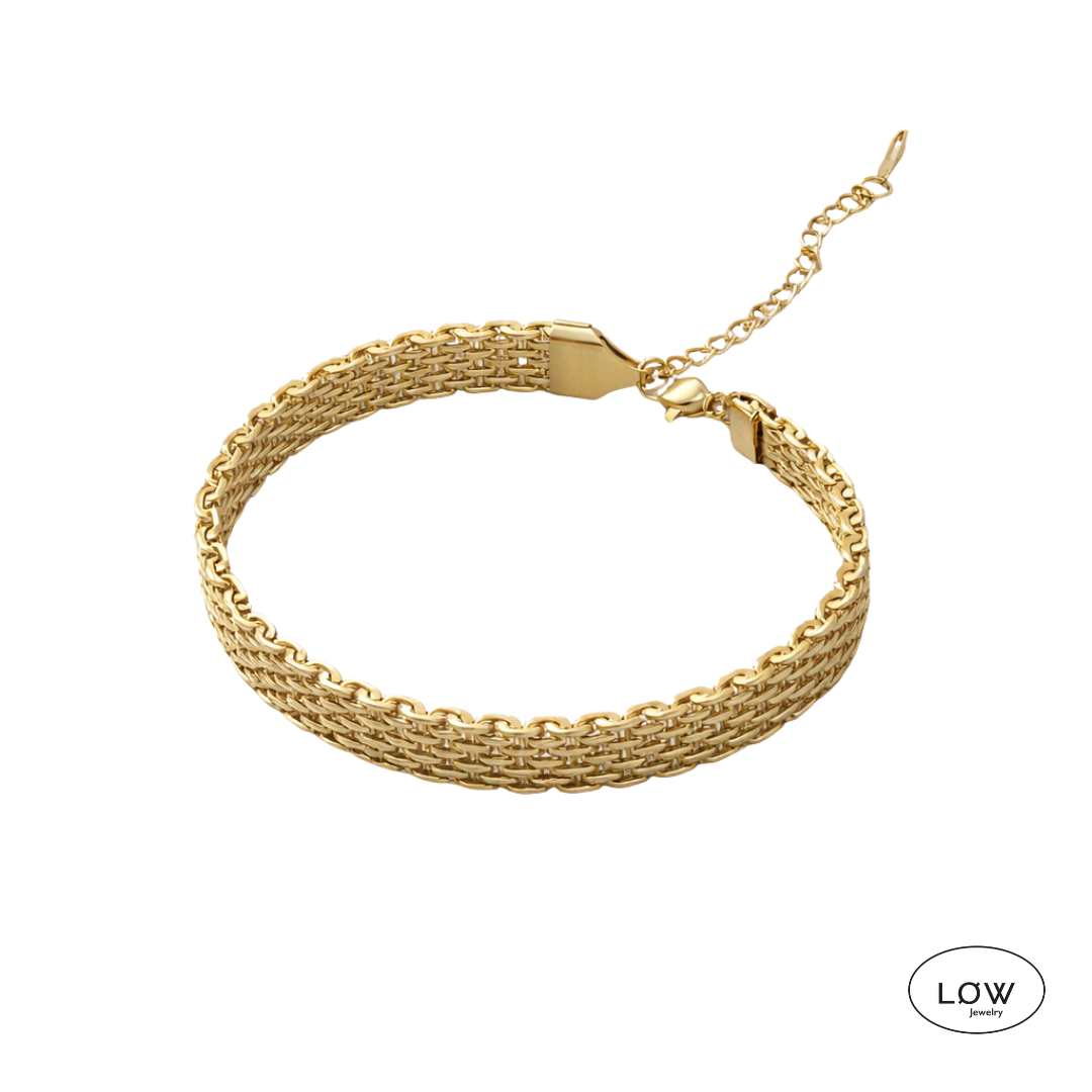 Mesh bracelet, classic chain ink armbånd LØW Jewelry