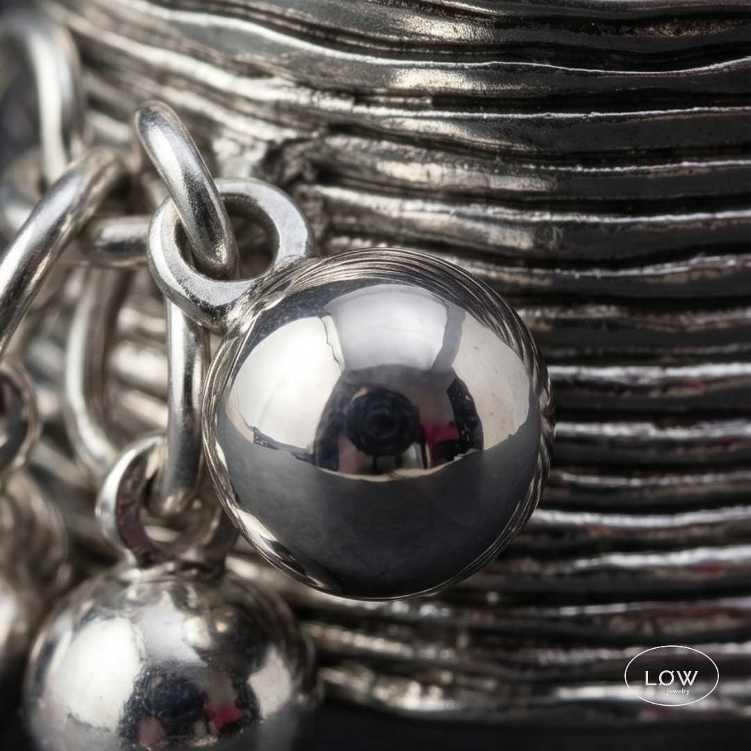 Charms ring Orb Charm Wrap Ring open ring justerbar LØ Jewelry