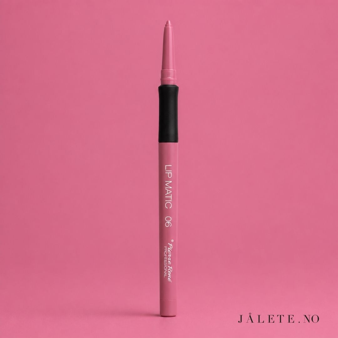 Pierre René Lip Matic Lipliner er en vannfast twist-up lipliner som gir presis leppekontur, god holdbarhet og fungerer perfekt under gloss.