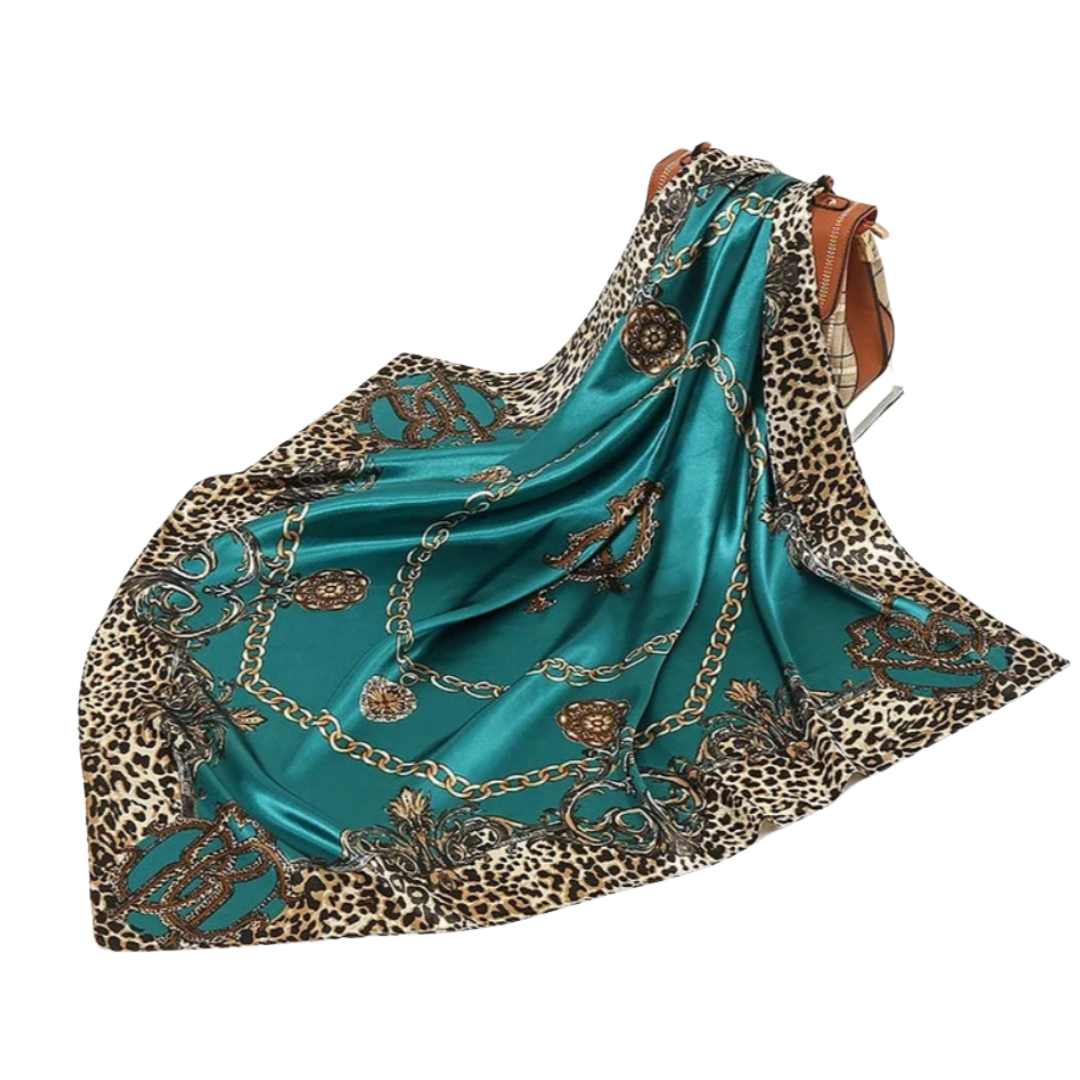 Satin skjerf Leo 90cm x 90 cm LØW