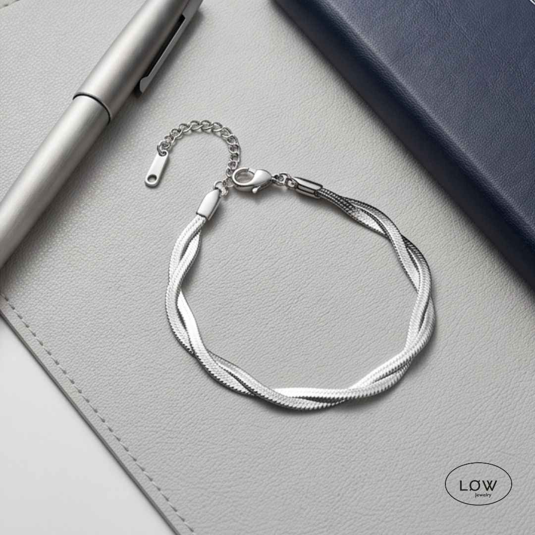 Armbånd Twin Twist Chain Bracelet LØW Jewelry