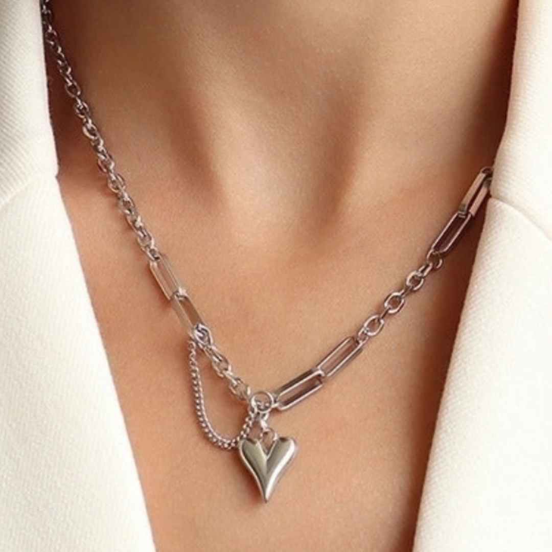 Halssmykke Hjerne Titan Stål, 18K Gullbelagt, Nikkelfritt fra LØW Jewelry