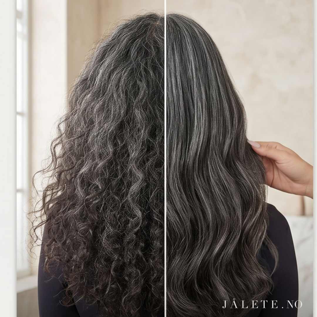 Hvilken keratinbehandling passer grått hår? Se hvorfor KeraPrime med ekstra pleie og lilla pigmenter er vårt anbefalte alternativ.