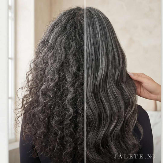 Hvilken keratinbehandling passer grått hår? Se hvorfor KeraPrime med ekstra pleie og lilla pigmenter er vårt anbefalte alternativ.