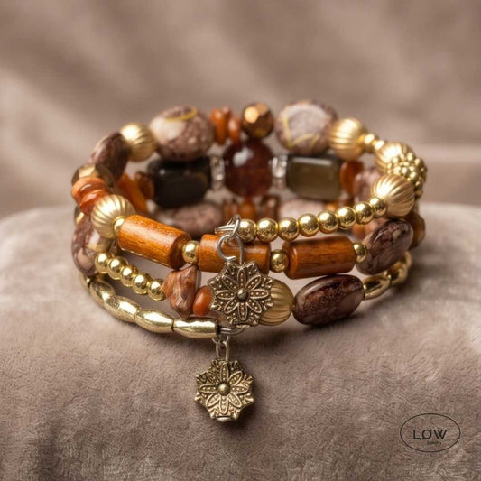 Fargerikt armbånd med perler – summer vibe wrap bracelet fra LØW Jewelry