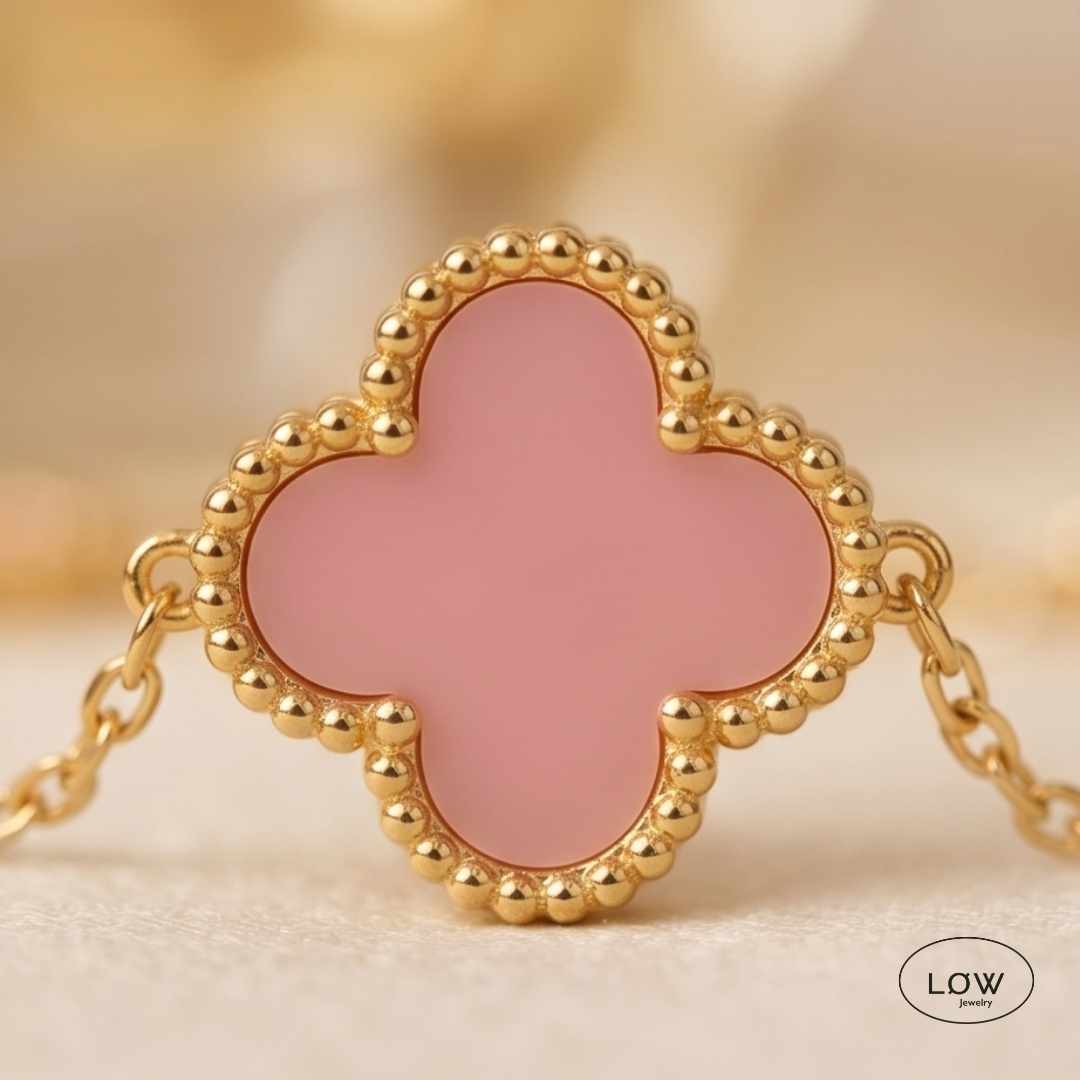 Armbånd kløver kløverarmbånd Color Clover Bracelet – 18K Gold fra LØW Jewelry
