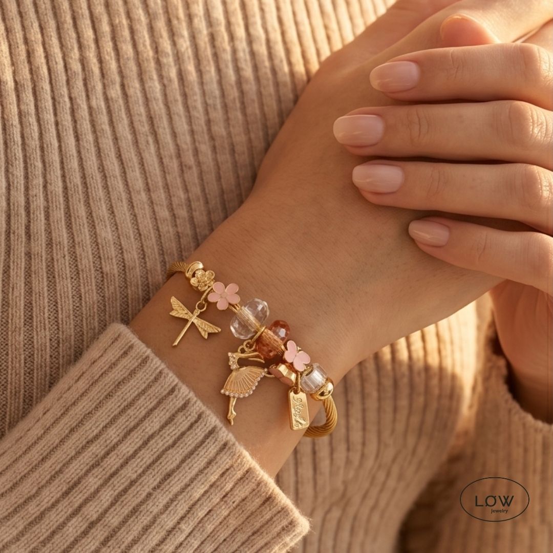 Charms armbånd Ballet Charm Bracelet charmsarmbånd ferdig fylt LØW Jewelry