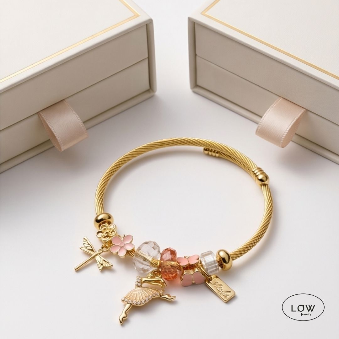 Charms armbånd Ballet Charm Bracelet charmsarmbånd ferdig fylt LØW Jewelry