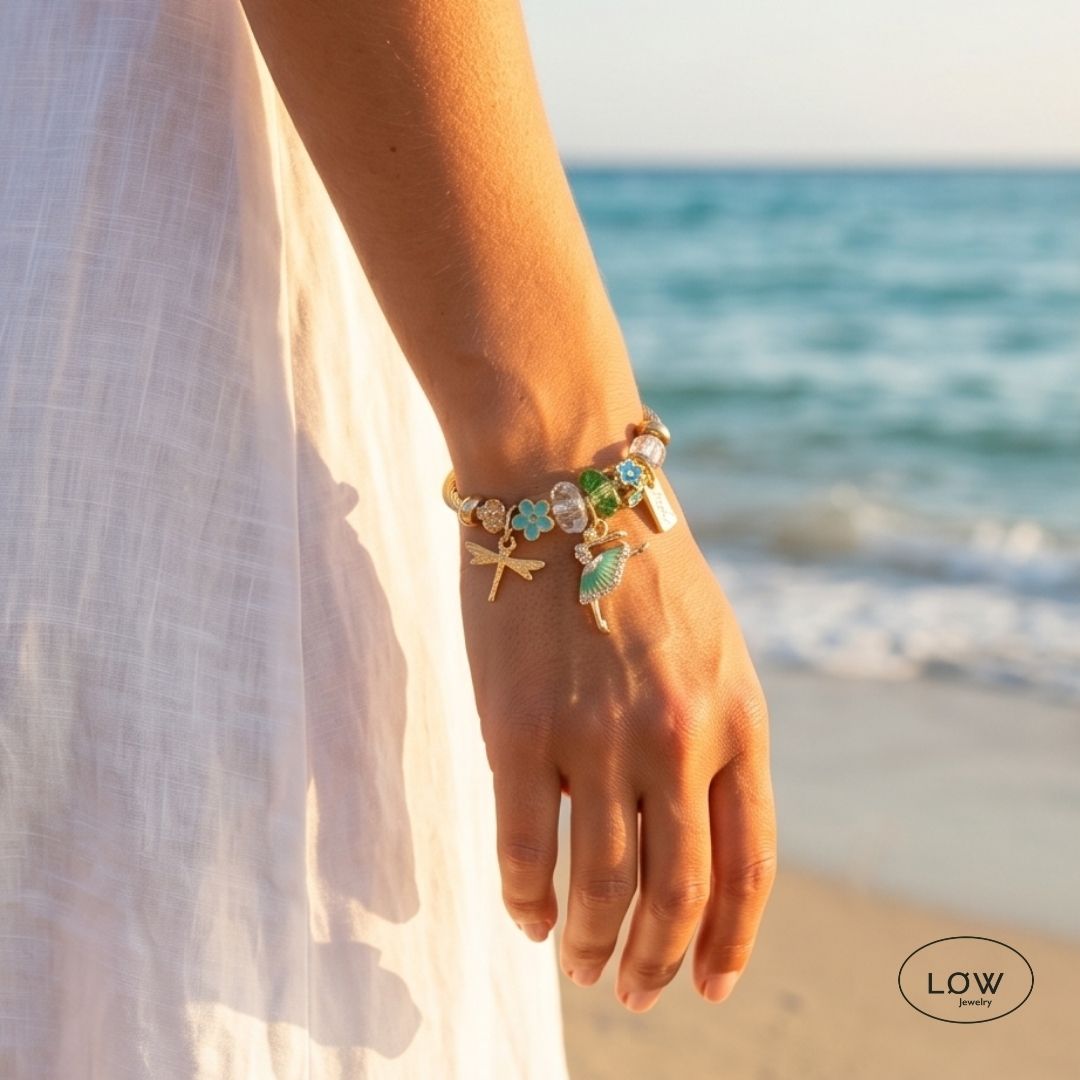 Charms armbånd Ballet Charm Bracelet charmsarmbånd ferdig fylt LØW Jewelry