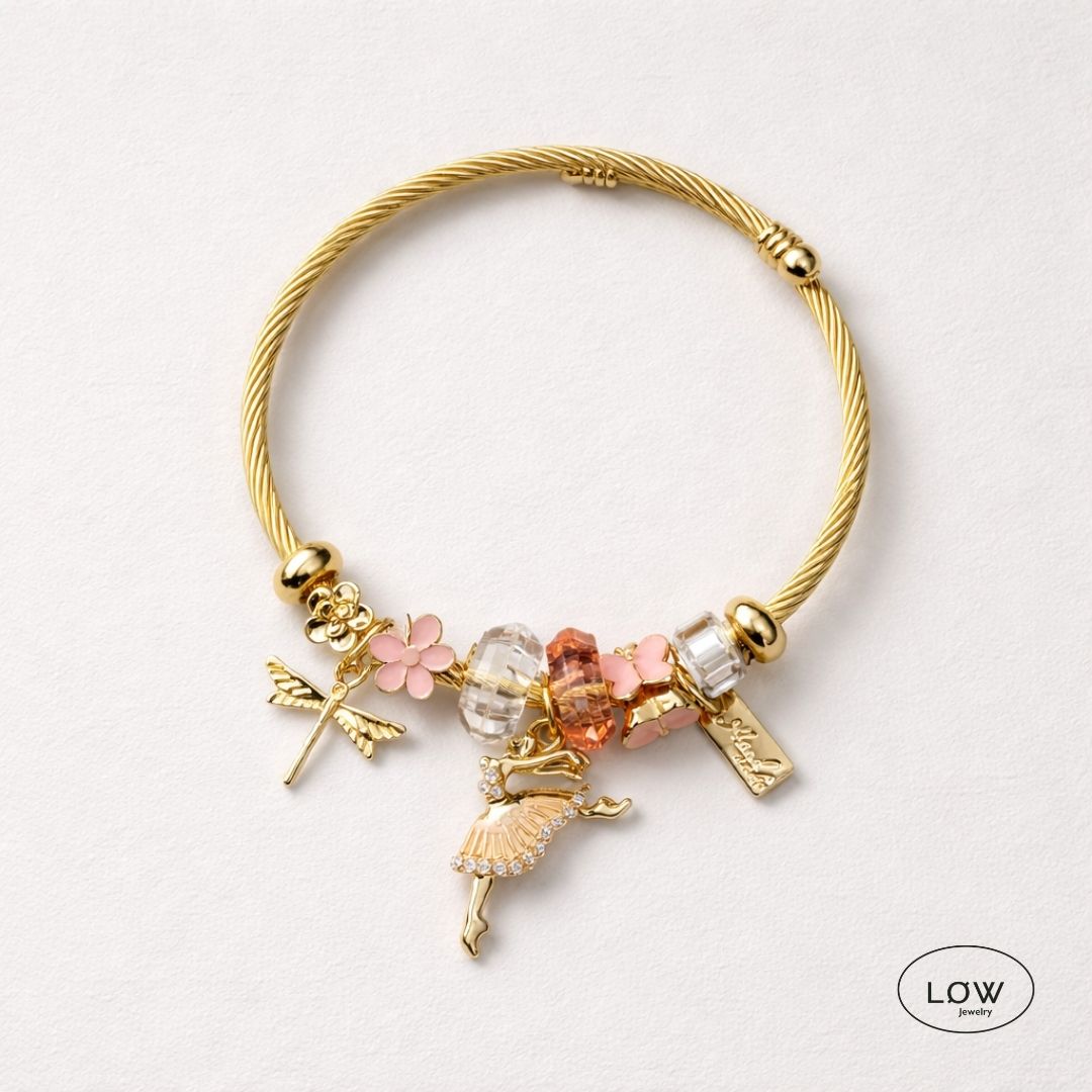 Charms armbånd Ballet Charm Bracelet charmsarmbånd ferdig fylt LØW Jewelry