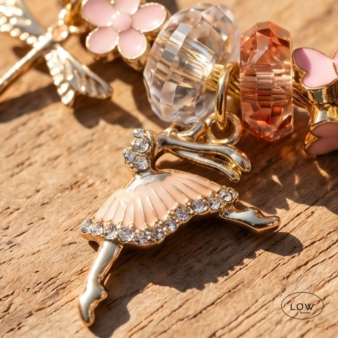 Charms armbånd Ballet Charm Bracelet charmsarmbånd ferdig fylt LØW Jewelry