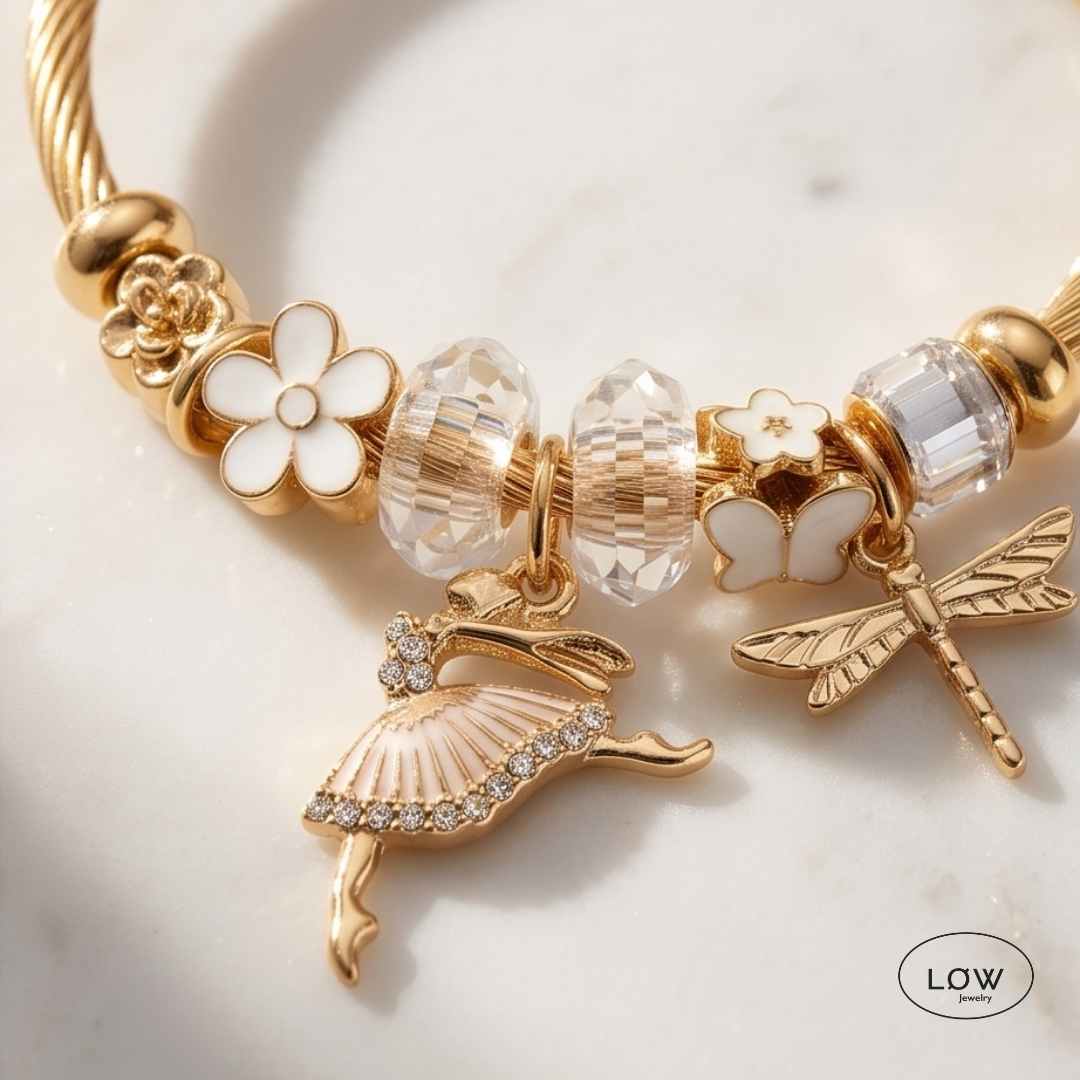 Charms armbånd Ballet Charm Bracelet charmsarmbånd ferdig fylt LØW Jewelry