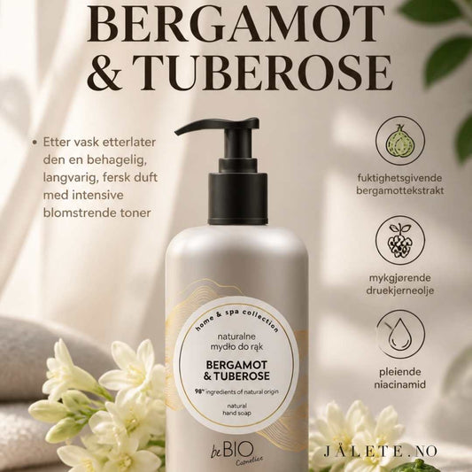 BeBio Hand Soap 300 ml rengjør hendene skånsomt uten å tørke ut huden. Vegansk håndsåpe med 98 % ingredienser av naturlig opprinnelse.