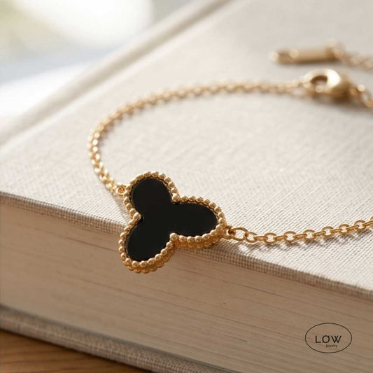 Armbånd Black Butterfly Chain Bracelet LØW Jewelry