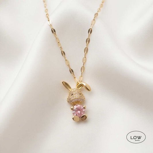 Bunny Necklace – 18K Gold fra LØW Jewelry kanin halssmykke