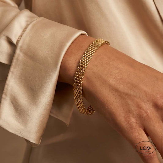 Classic chain Mesh Bracelet armbånd LØW Jewelry