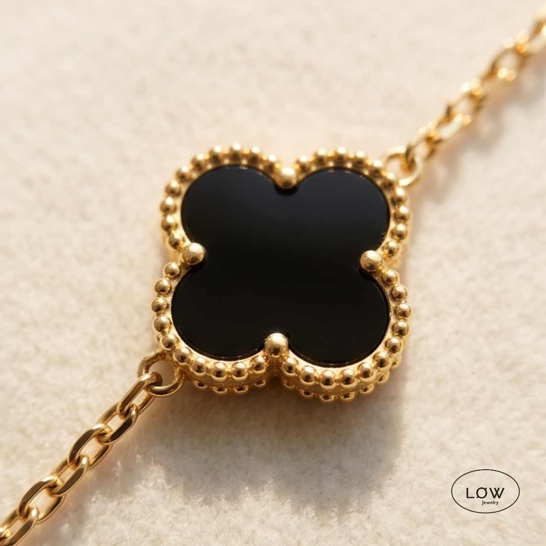 Armbånd kløver kløverarmbånd Color Clover Bracelet – 18K Gold fra LØW Jewelry