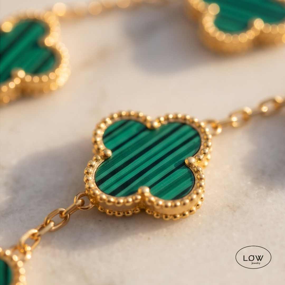 Armbånd kløver kløverarmbånd Color Clover Bracelet – 18K Gold fra LØW Jewelry