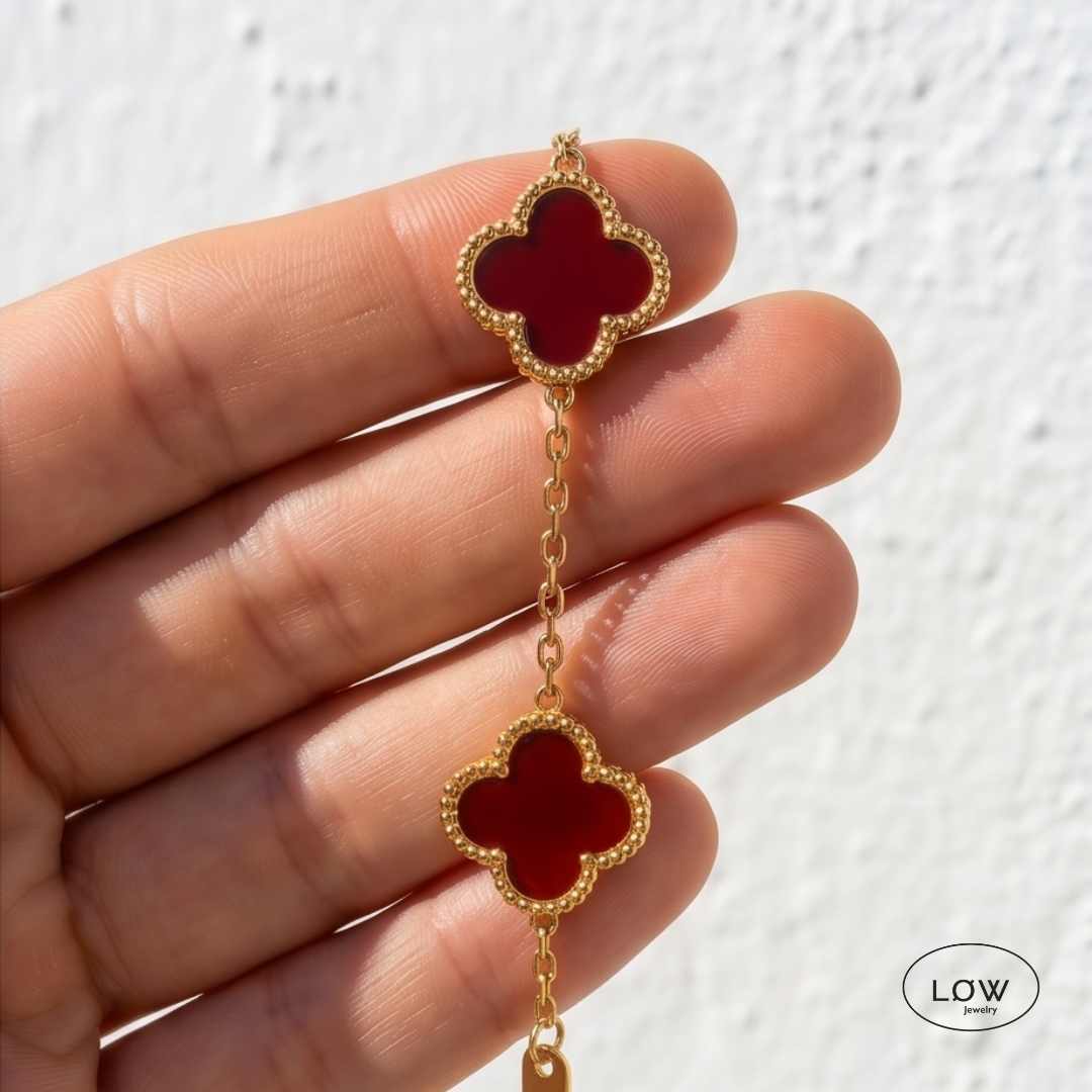 Armbånd kløver kløverarmbånd Color Clover Bracelet – 18K Gold fra LØW Jewelry