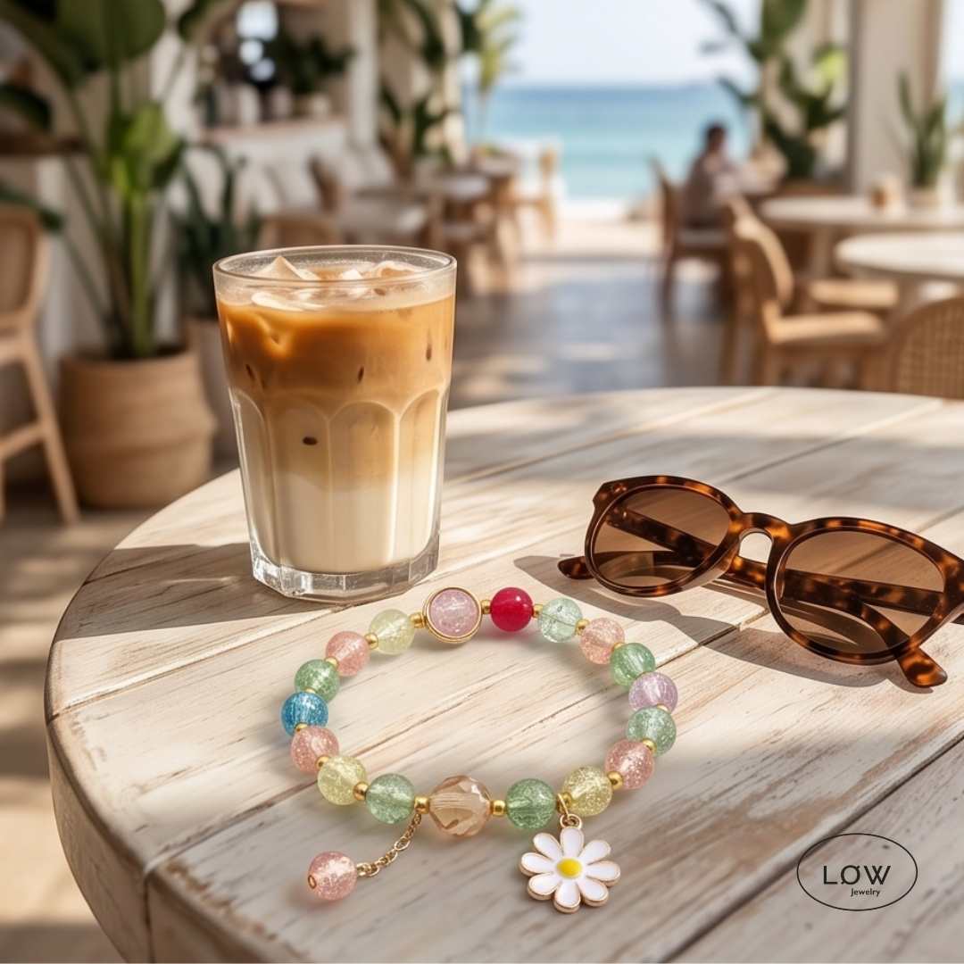 Daisy Bloom Crystal Bracelet fra LØW Jewelry armbånd