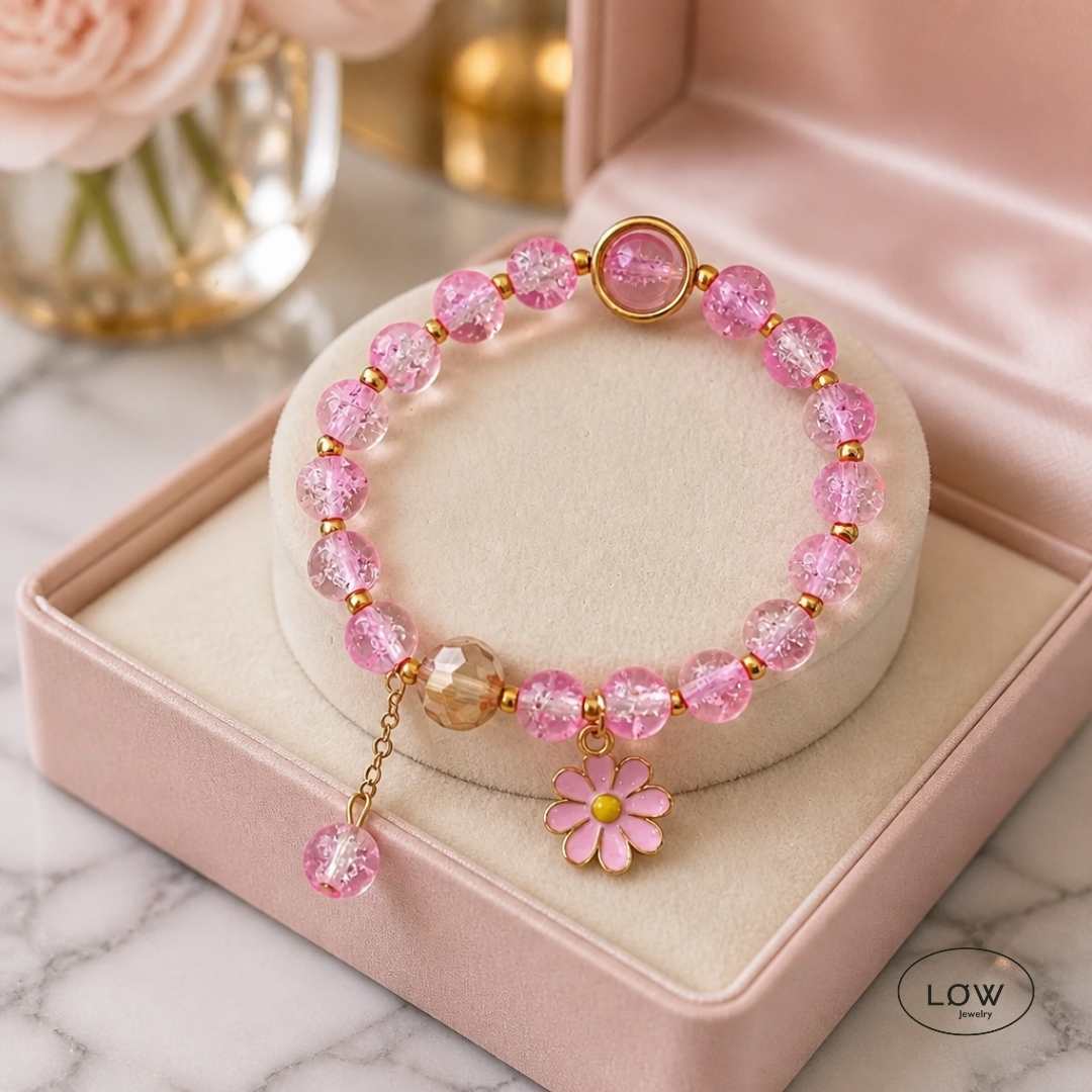 Daisy Bloom Crystal Bracelet fra LØW Jewelry armbånd