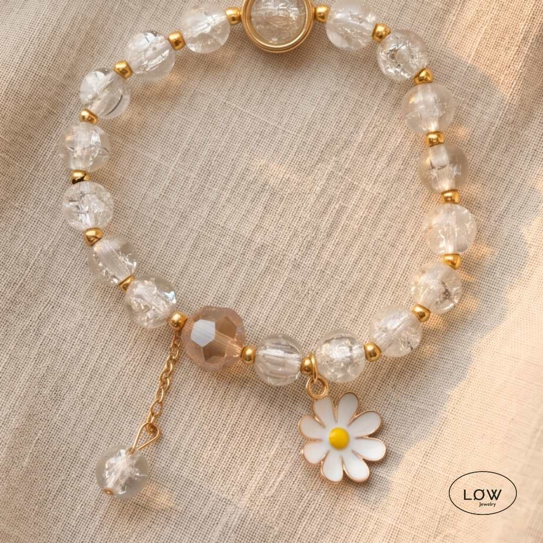 Daisy Bloom Crystal Bracelet fra LØW Jewelry armbånd