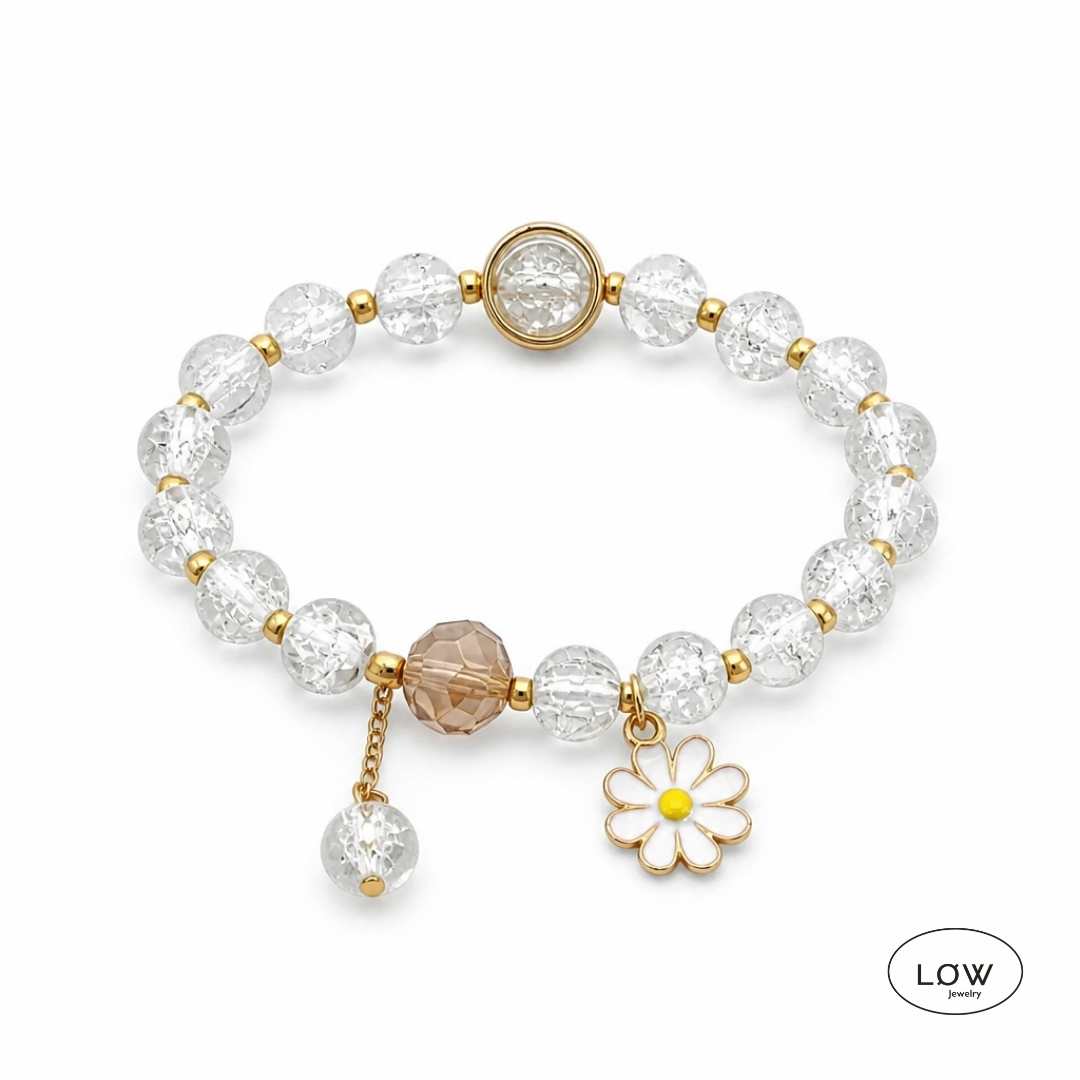 Daisy Bloom Crystal Bracelet fra LØW Jewelry armbånd