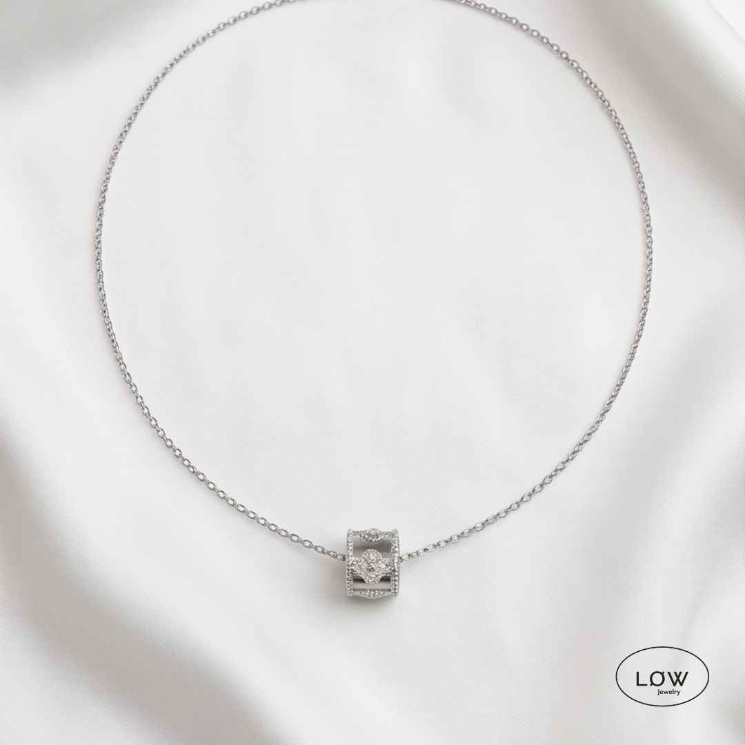 Eternal Ring Zircona White Gold fra LØW Jewelry stainless steel 18K gold