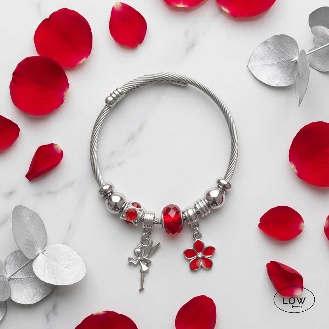 Charms armbånd LØW Jewelry Ferdig fylte charmsarmbånd Fantasy Charm Bracelet LØW