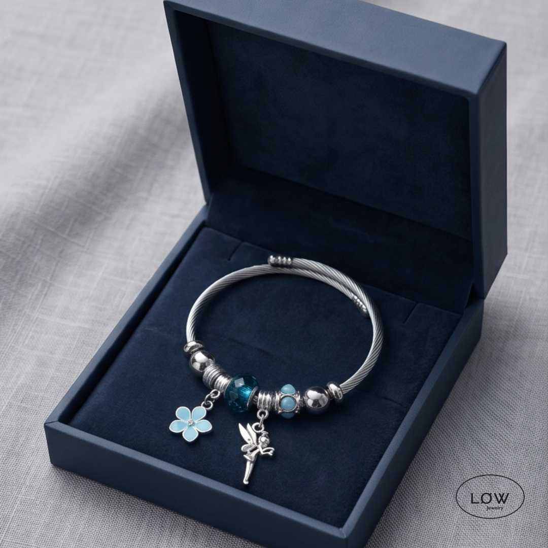 Charms armbånd ferdig fylt LØW Jewelry Fantasy Charm Bracelet LØW Turkis