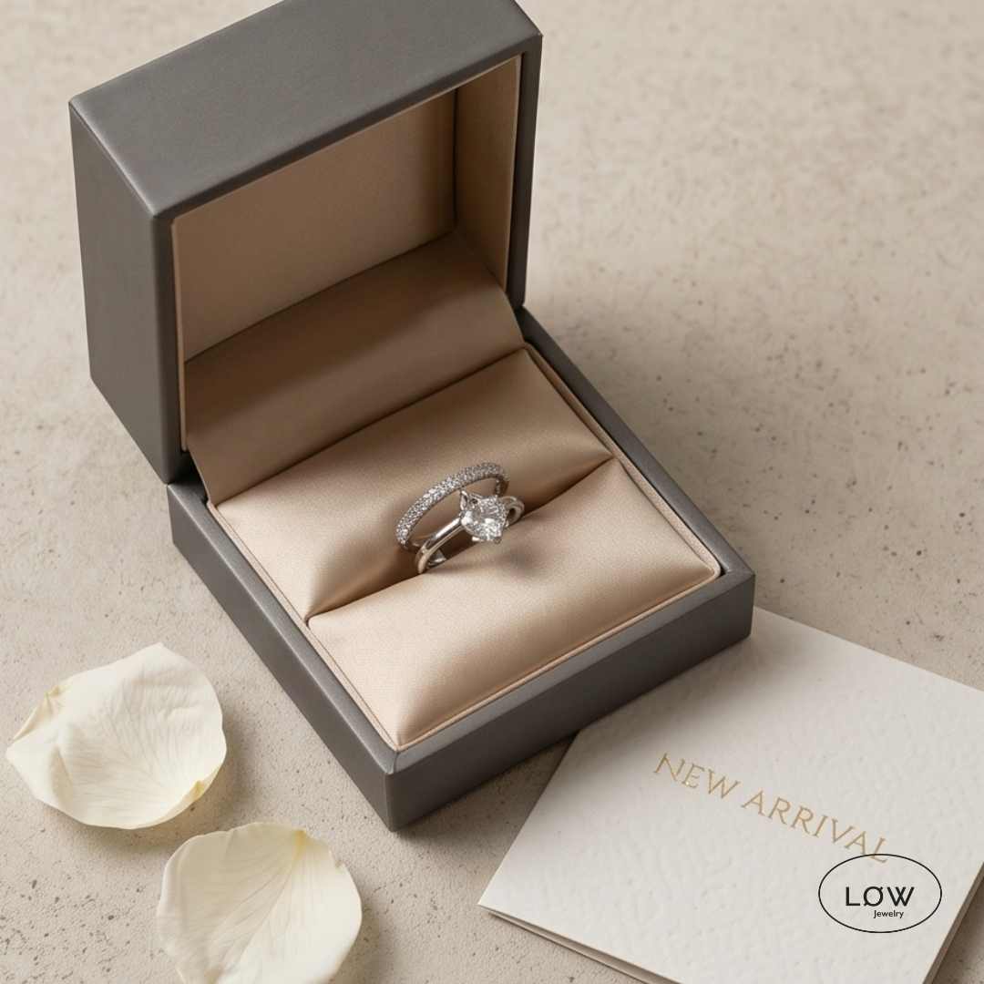 Heart Charm Open Ring – charms ring, justerbar ring Justerbar charmsring LØW Jewelry