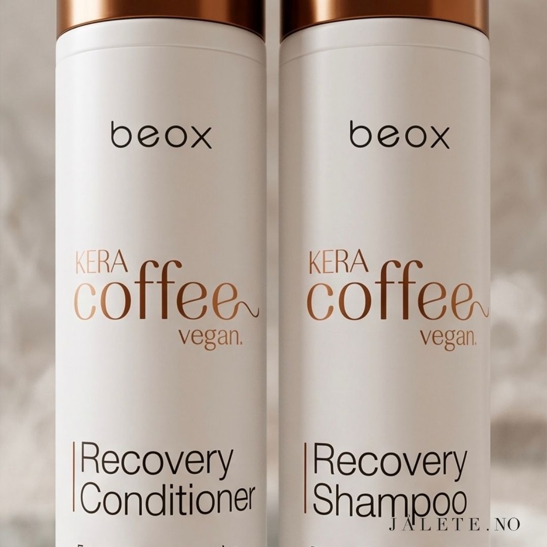 KeraCoffee Vegan Shampoo & Conditioner gir pleie, fuktighet og glans til keratinbehandlet, tørt, slitt og frizzy hår.