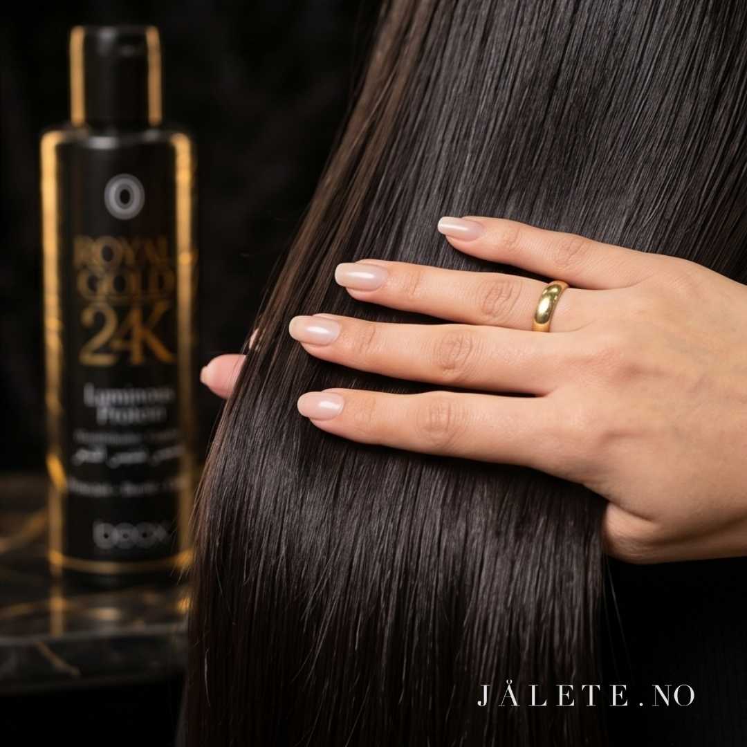 Keratinbehandling hjemme Royal Gold 24K Jålete.no rettere sunnere hår med mindre frizz
