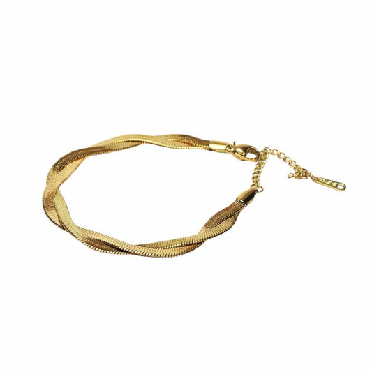 Armbånd Dobbel Lykke – gullbelagt rustfritt stål | LØW Jewelry