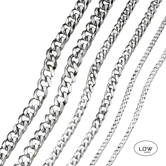 Classic Chain Necklace 5 mm – 18K White Gold