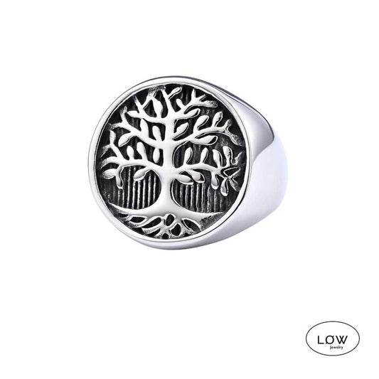 Tree of Life Signet Ring – Stainless Steel