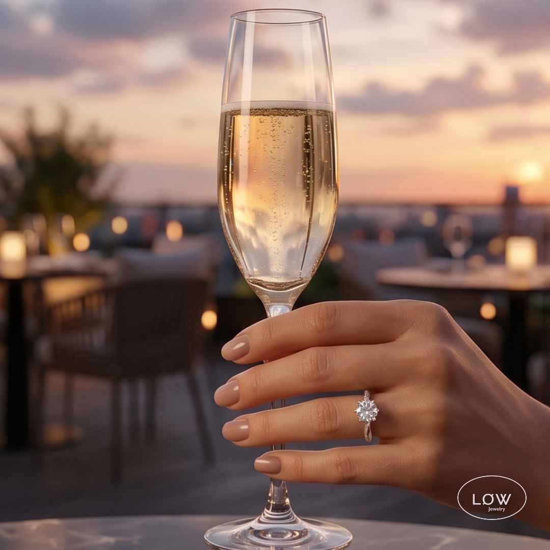 Lab Grown Moissanite Ring 1CT – Sterling Silver fra LØWELER LØW Jewelry