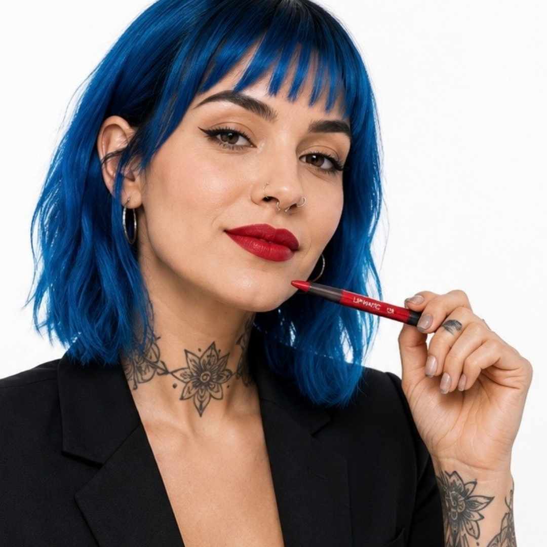  Pierre René Lip Matic Lipliner er en vannfast lipliner i twist-format (ingen spissing) som gir presis definisjon og bedre hold under gloss eller lip oil.