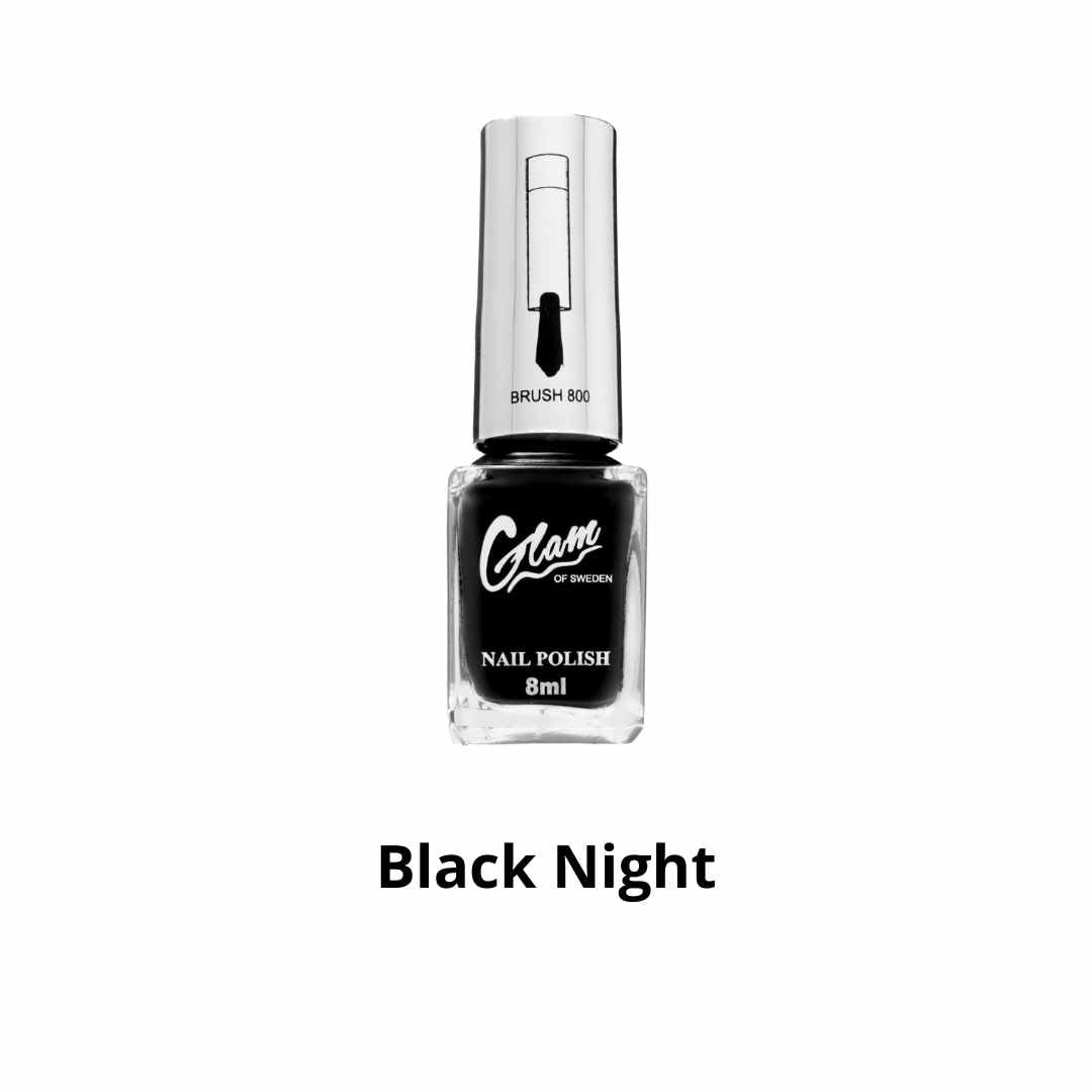 Neglelakk 8ml Glam of Sweden Black Night