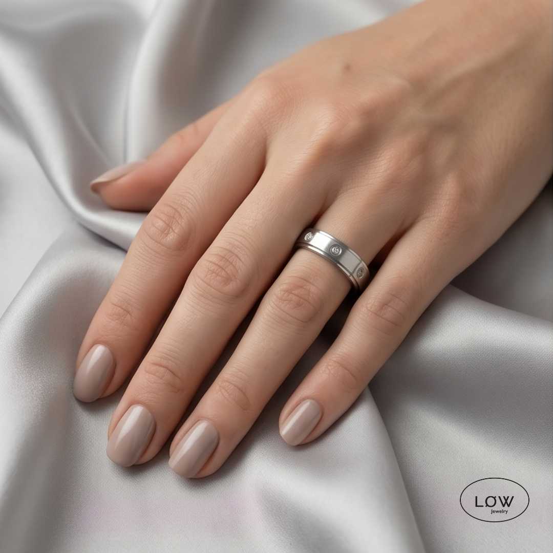 Classic orbit roterbar stressring LØW Jewelry