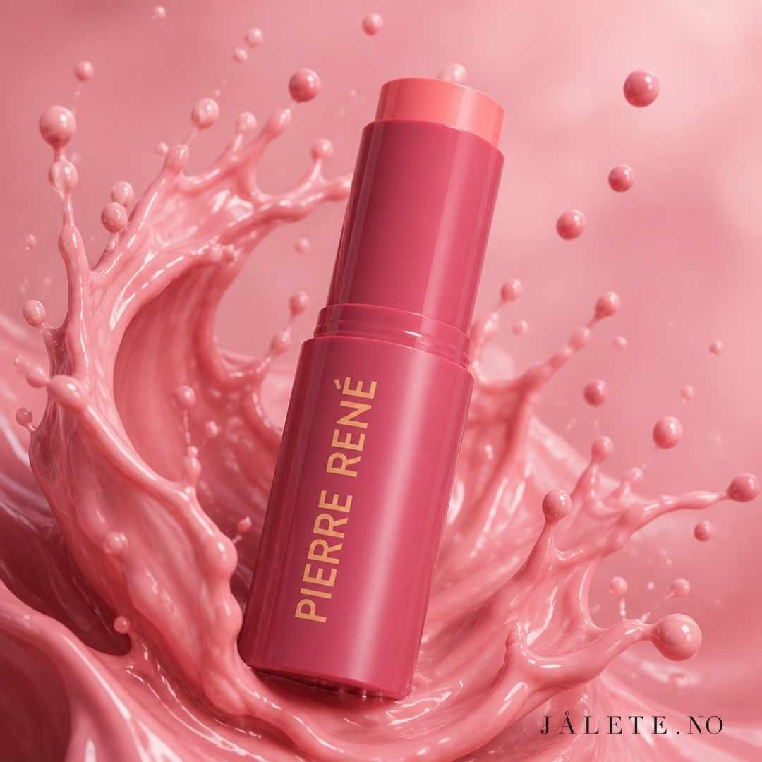 Kremet og byggbar blush i stick fra Pierre René. Velg 03 Pink Nectar eller 04 Blush Mauve. Vegansk, silkemyk og enkel å påføre.