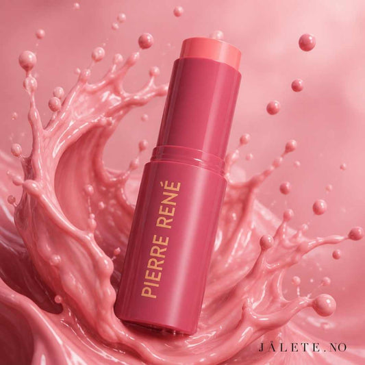 Kremet og byggbar blush i stick fra Pierre René. Velg 03 Pink Nectar eller 04 Blush Mauve. Vegansk, silkemyk og enkel å påføre.