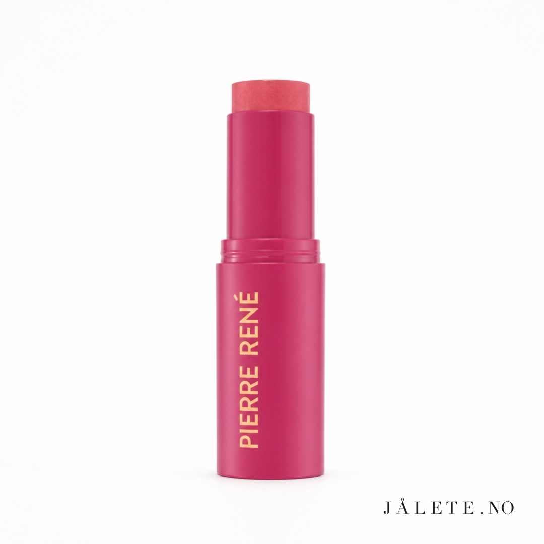 Kremet og byggbar blush i stick fra Pierre René. Velg 03 Pink Nectar eller 04 Blush Mauve. Vegansk, silkemyk og enkel å påføre.